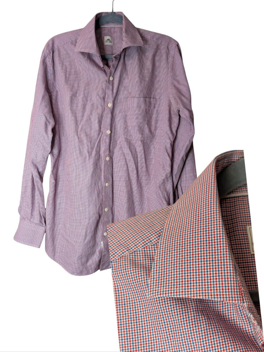 Peter Millar Men's Crown Micro-Check Sport Shirt Long Sleeve Button-Down preppy